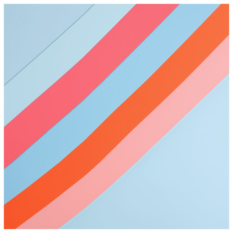 Couvertures diagonales à rayures colorées, L 50 po x H 60 po