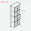 Armoire haute avec 8 portes et 4 tablettes-139009500
