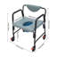 Fauteuil de toilette robuste avec roulettes verrouillables pour la maison, la chambre à coucher et les soins