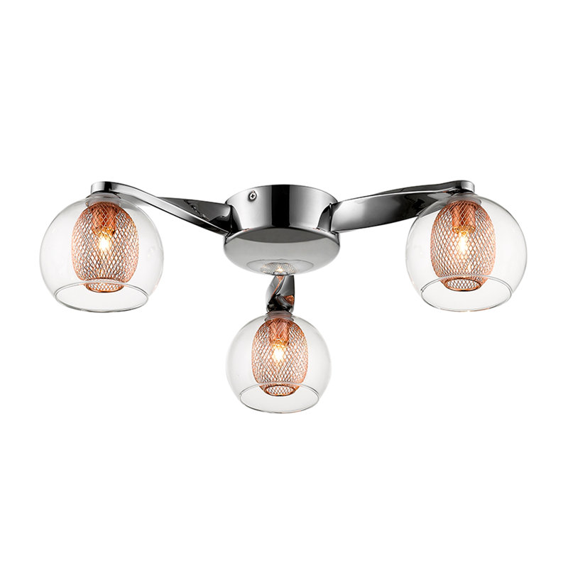 Justus Flush Mount, Copper