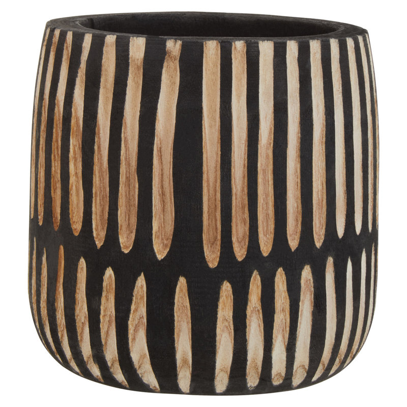 Batchtown Handmade Wood Cachepot, 25 H x 24 W x 24 D cm
