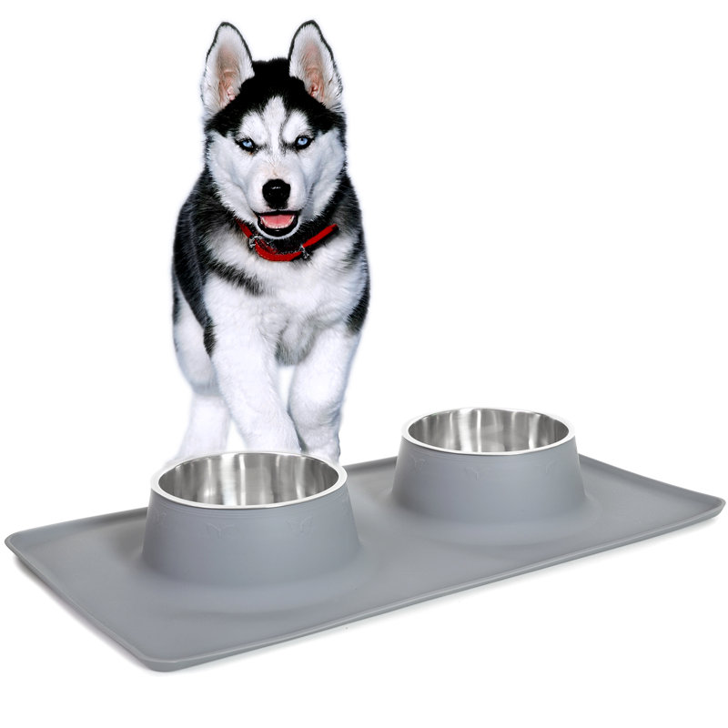 Deco Pet Dual Stainless Steel Bowl