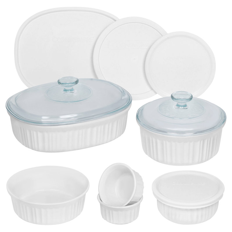 Ensemble de plats de cuisson en grès de 12 pièces Corningware