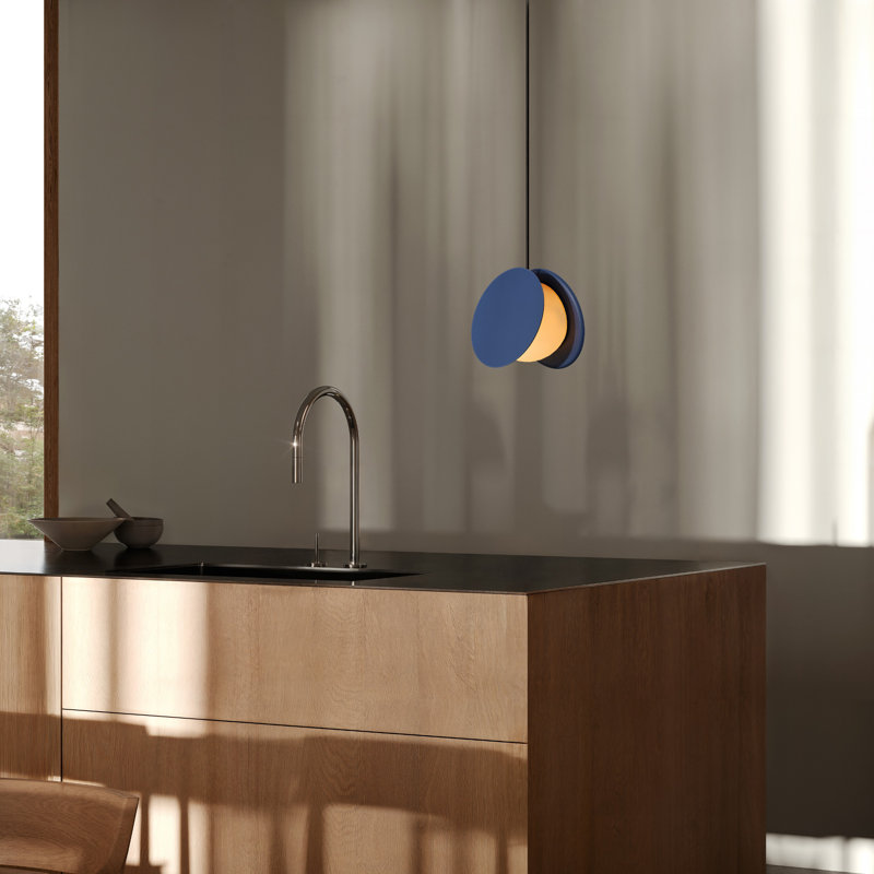 Pendulum Pendant Light, Midnight, Black, 14" H x 9.69" W x 8.03" D