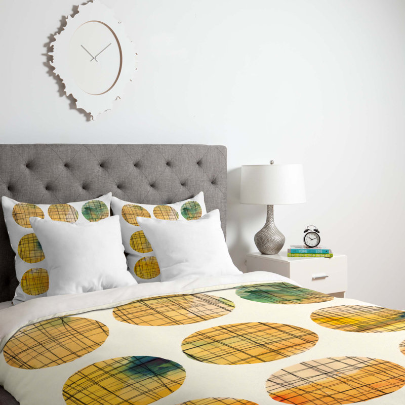 Housse de couette à cercle carré, Très grand, Poids léger