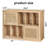 Large Boho Record Player Stand With Rattan Vinyl Storage For 450 Albums, Media Cabinet-1513383289