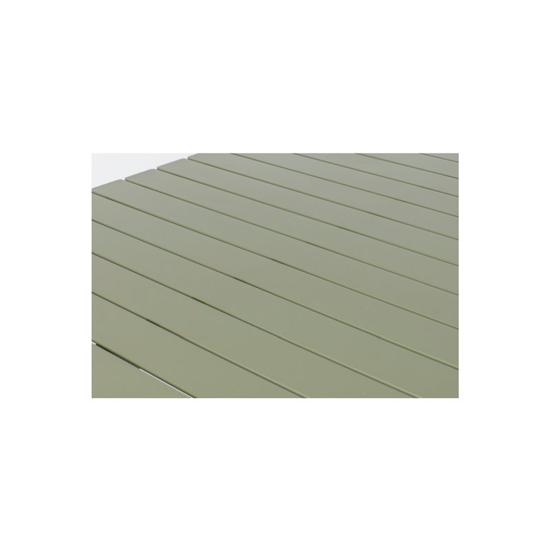 Outdoor Dining Table, Green, 30"H x 84"W x 38"D