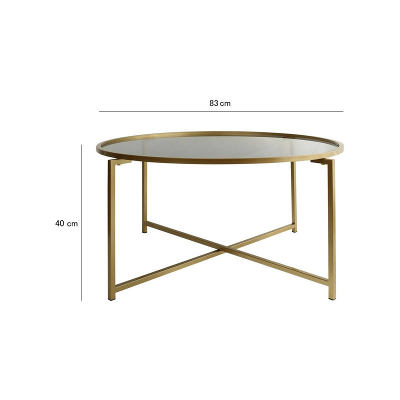 Abramowski Coffee Table, Gold