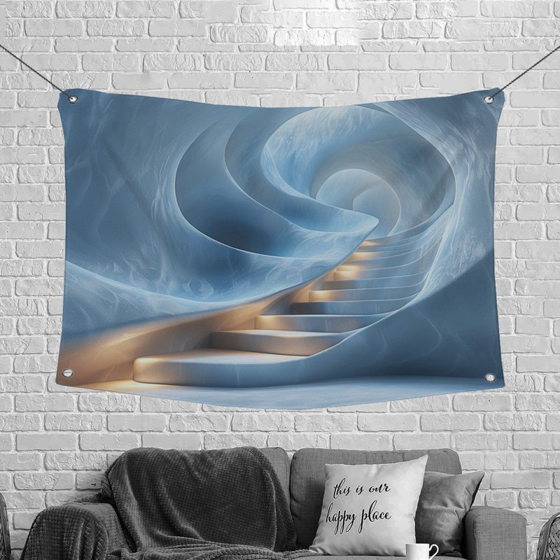 Tapisserie en microfibre, H 88 po x l 104 po