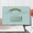 Ambesonne Rainbow Cutting Board Large Size Old TV Raining Clouds Multicolor