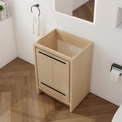 Base de meuble-lavabo autoportant 24 po avec 2 portes et 1 tiroir