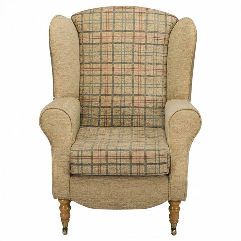 81cm Wide Tufted Wingback Chair