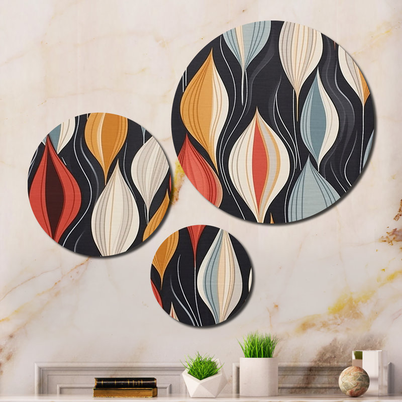 Abstract Wall Decor on Metal