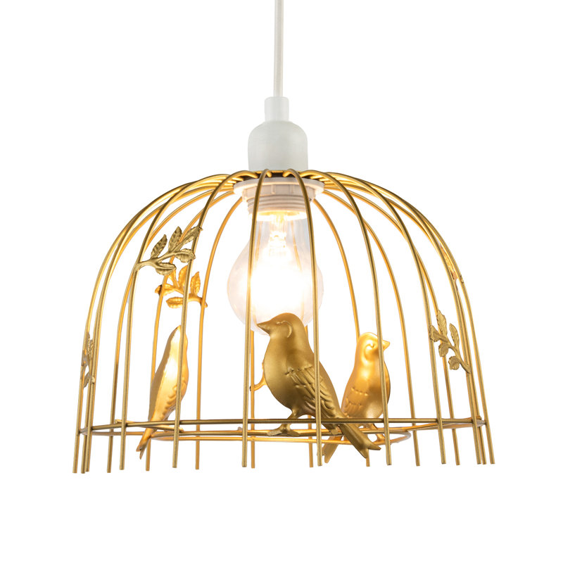 16 cm H Novelty Pendant Shade ( No Direct Attachment Method ) in Gold