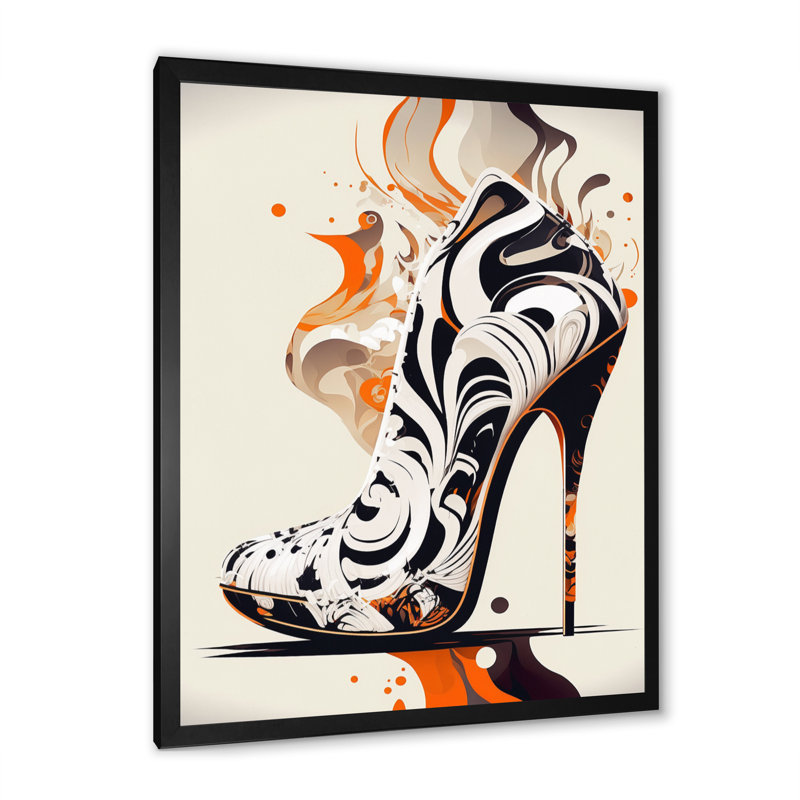 50S Deco Shoes - Impression sur toile, Cadre photo noir, H 32 po x l 16 po x P 1 po