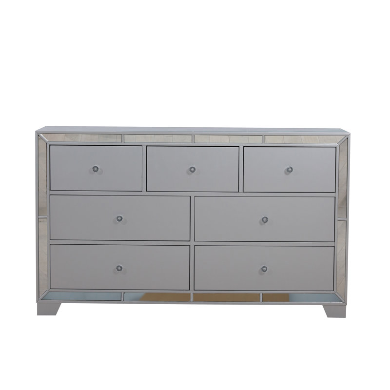 Fazeley 7 - Drawer Dresser, Silver