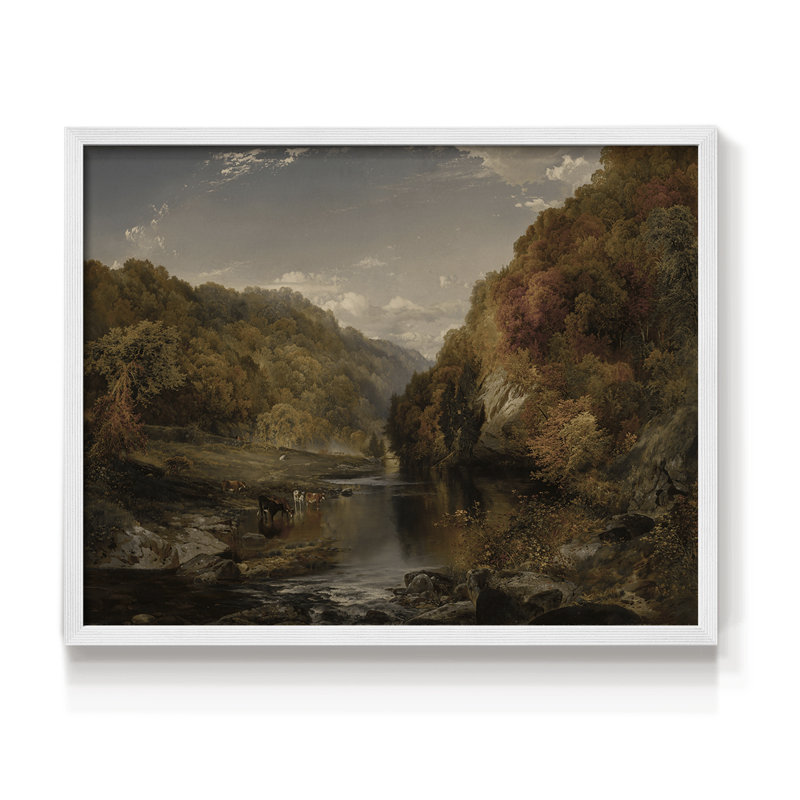 Paysages rétro-DLxxvii - reproduction encadrée, H 8 po x l 10 po, Blanc