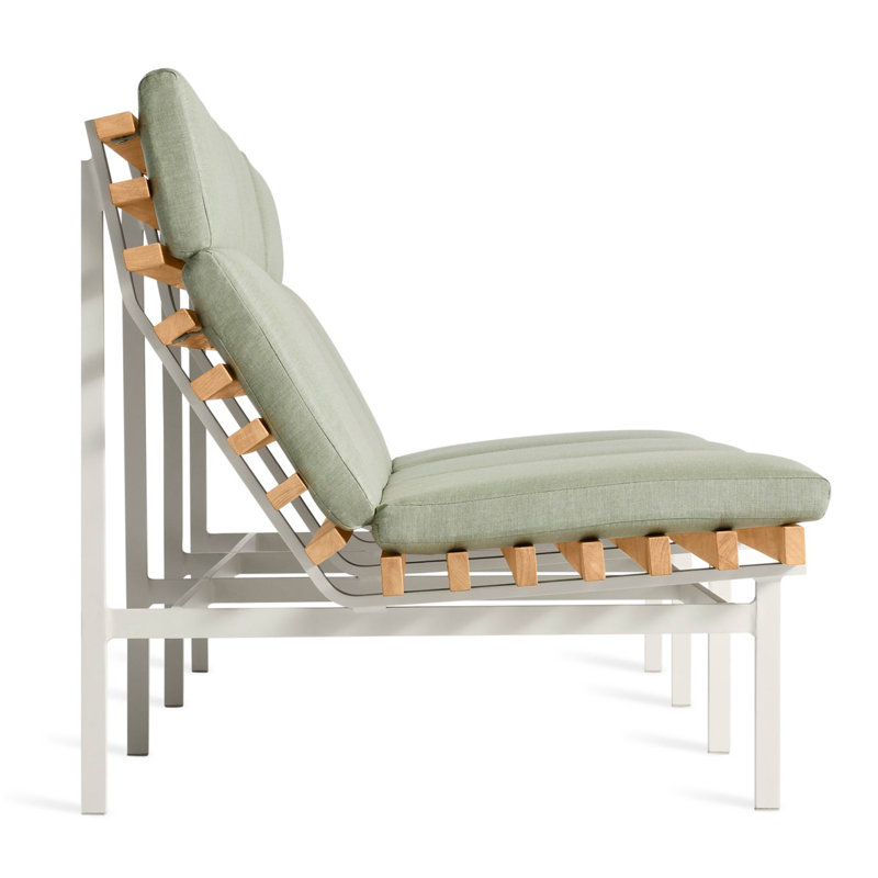 Perch Outdoor 3 - Seat Patio Sofa, White, Sunbrella Oasis
