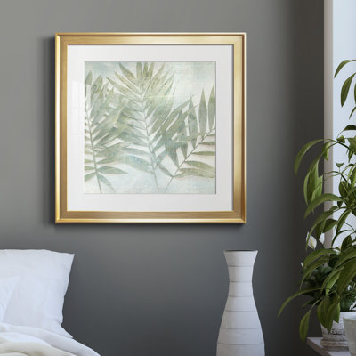 «Soft Leaves I» par J Paul, reproduction d'art sur papier encadrée