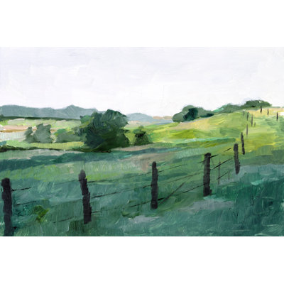 " Fence Line I " by Ethan Harper Painting Print