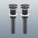 Bathroom Sink Stainless Steel Pop Up Drain With Overflow(2 Pcs)