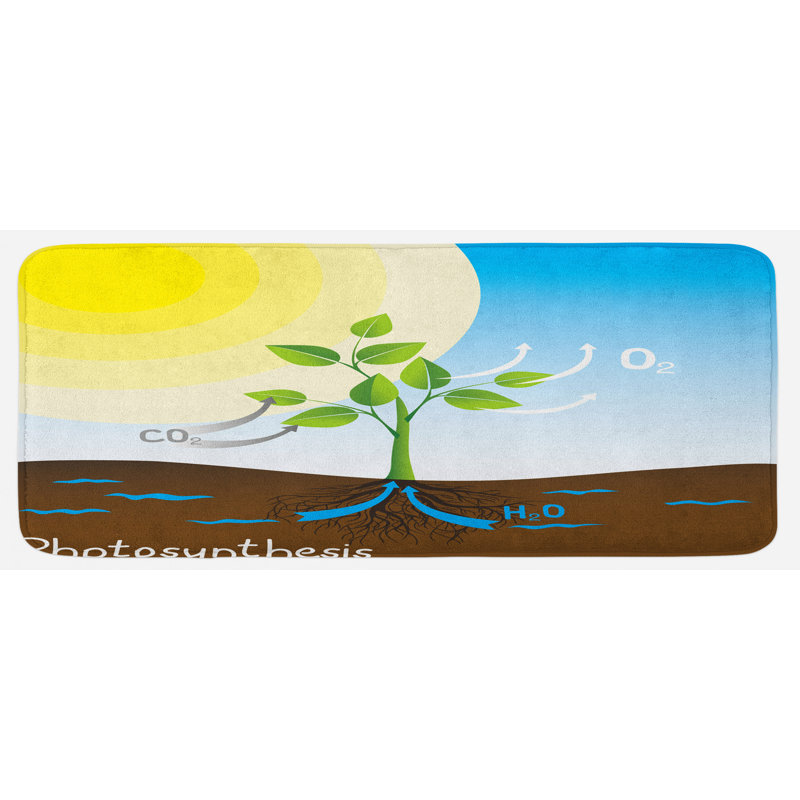 Tapis de cuisine multicolore simple