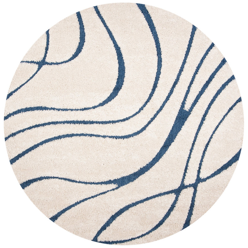 Finzer Abstract Area Rug, Round 122cm