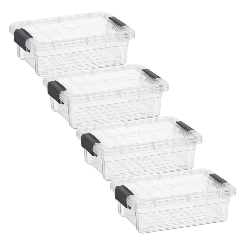 Boîtes de rangement transparentes avec couvercles Superio