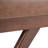 Chanelle 48"W Tweed Fabric Mid-Century Modern Ottoman Bench with Flared Tapered Legs-439086626