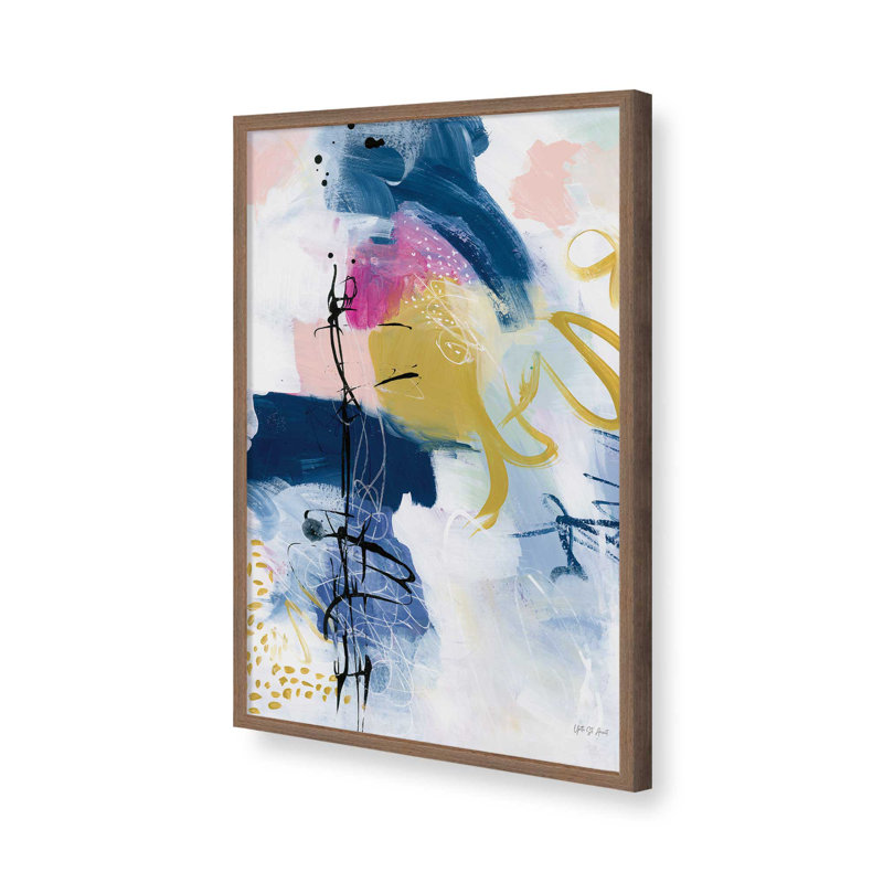 «Graffiti Abstract IV» par Yvette St. Amant, reproduction d'art sur toile, Brun, H 16 po x l 12 po