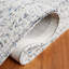 Tapis bleu / ivoire en coton touffeté à la main Ebony-435459399