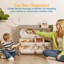 Rangement pour jouets - gris et blanc