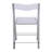 Transparent Acrylic Folding Chair with Stainless Steel Frame and Footrest – Stackable Open-Back Side Chair-1072969774