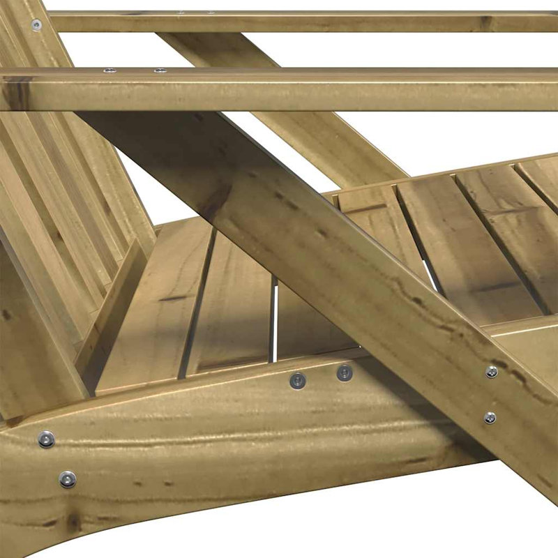 Garden Adirondack Chair 75X77x77 Cm, Natural impregnated