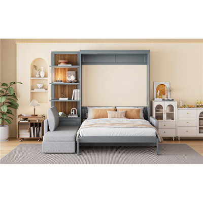 Murphy Bed Wall Bed With Sofa And Shelves