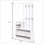 Combination Model Gate Cabinet with Shoe Storage, Hang Shelf, and Full-Length Mirror for Efficient Entryway Organization