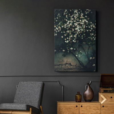 «Vintage Floral Print Cxxvi», reproduction sur toile encadrée