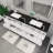 Kirker 83.5'' Double Bathroom Vanity with Acrylic Top-395259853