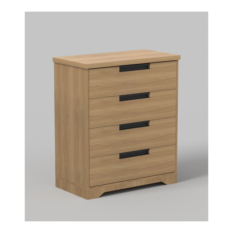 Armoire verticale intégrée à 4 tiroirs