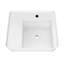 Lavabo de salle de bain mural rectangulaire de 22 po avec options de perçage de robinet et emplacement de drain central arrière Whitehaus Collection-112292350
