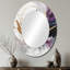 Miroir mural ovale doré-157661080