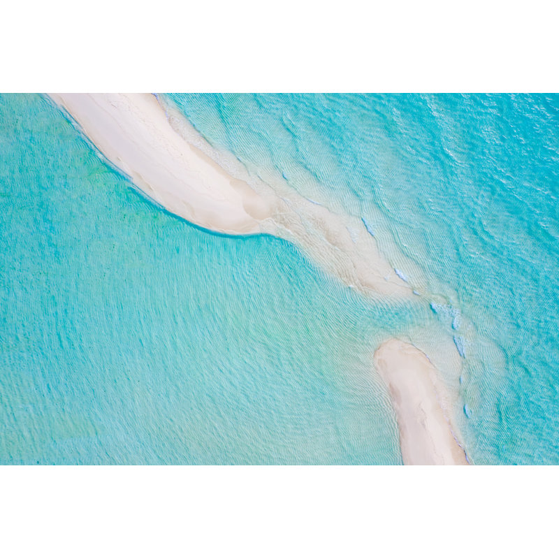 Antenne de Beach Breaker, sable propre, bleu, H 26 po x l 50 po x P 1,5 po