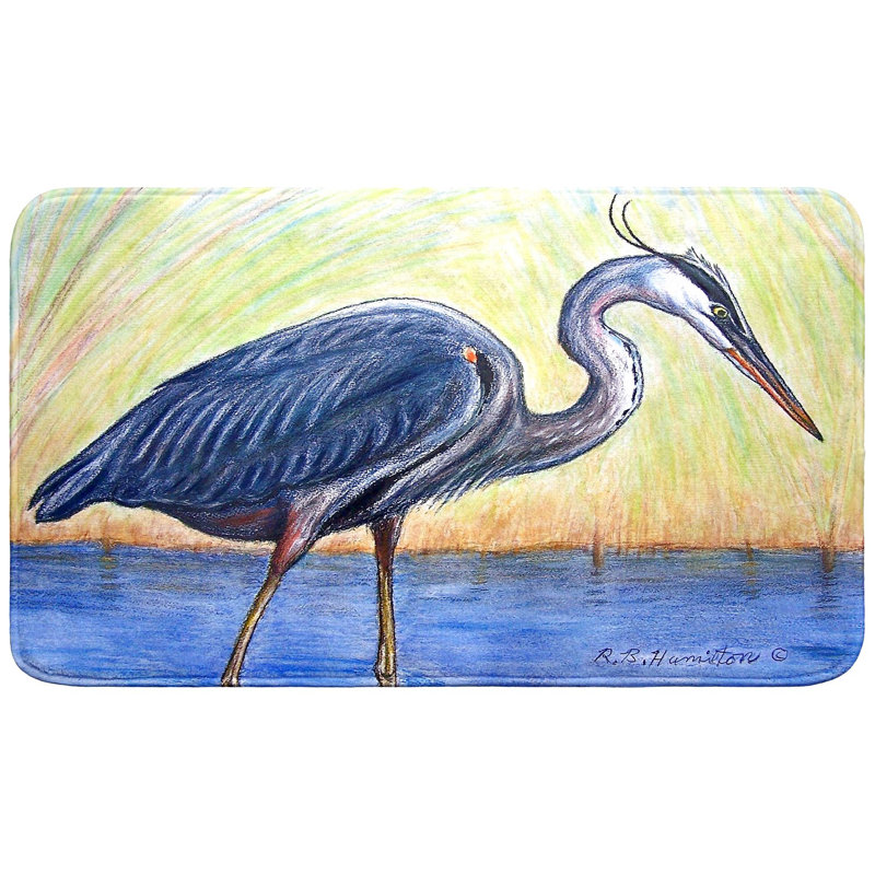 Tapis de bain Blue Heron, L 30 po x l 18 po