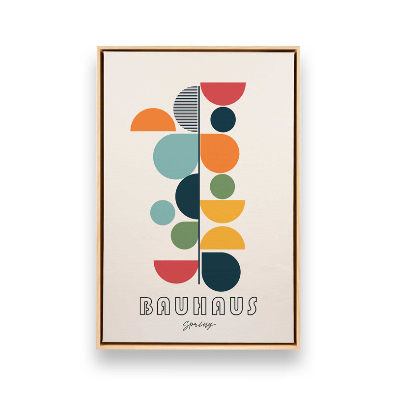 Impression sur toile Bauhaus, H 30,75 po x l 20,75 po, Érable américain
