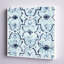 «Azure Mosaic Tile II» par June Erica Vess - peinture sur toile tendue-969283013