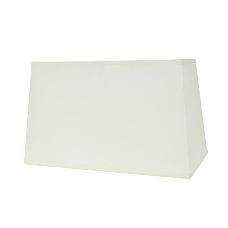 Abat-jour rectangulaire en lin blanc cassé H 10 po x l 16 po (araignée)