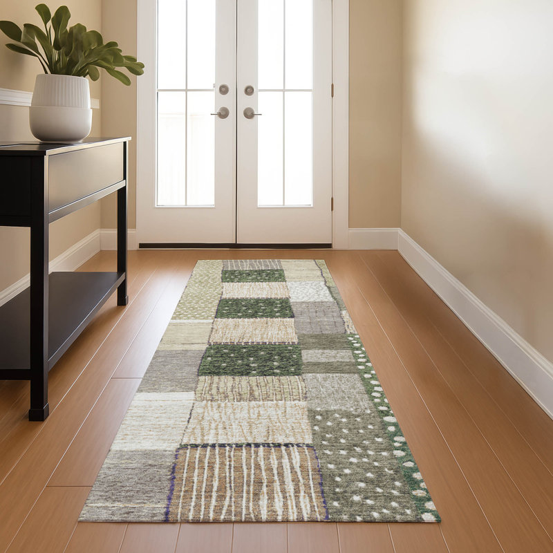 Premium Machine Washable Millbrook AMF1960 Geometric Rug, Runner 2'3" x 7'6"