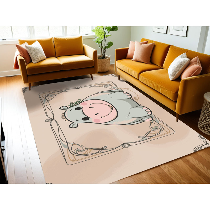 Tapis pour enfants East Urban Home, Rectangle 7 pi x 9 pi