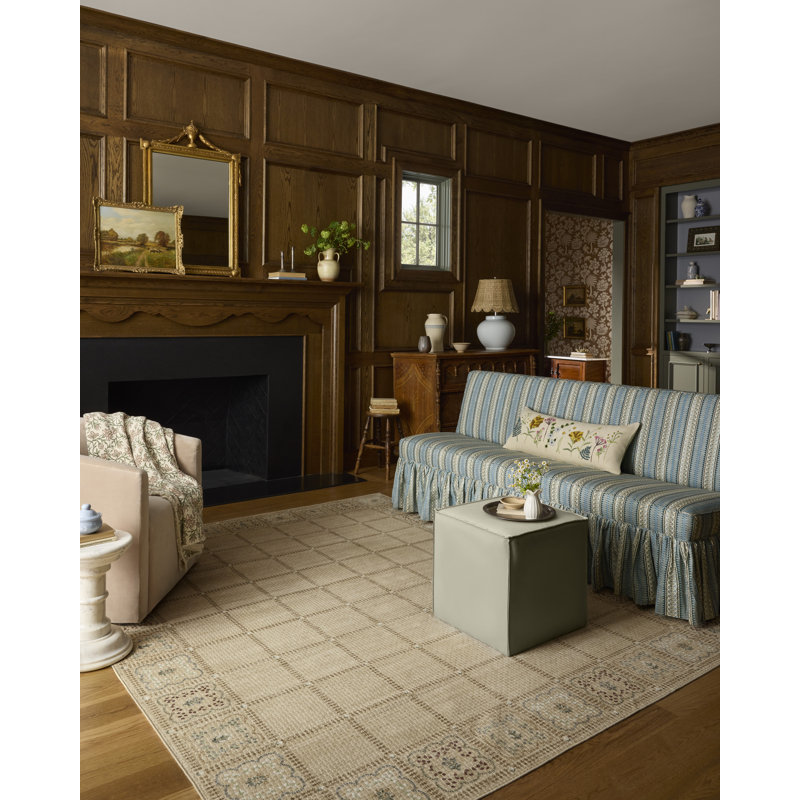 Rifle Paper Company x Loloi Orchard Natural / Multi Machine Washable Area Rug, Runner 2' x 5'