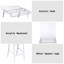 Chaise sans accoudoirs Nadie, transparente et chromée